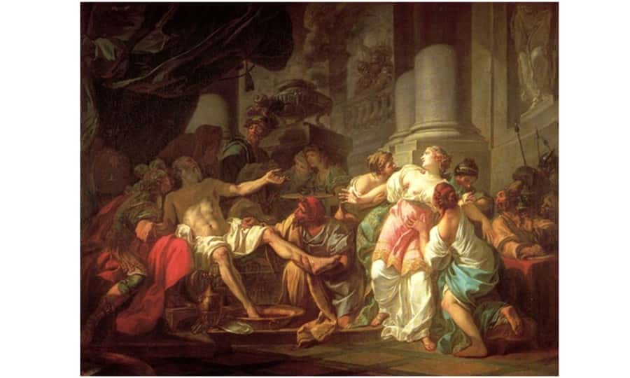 neo classicisme Jean louis David la mort de seneque 1783